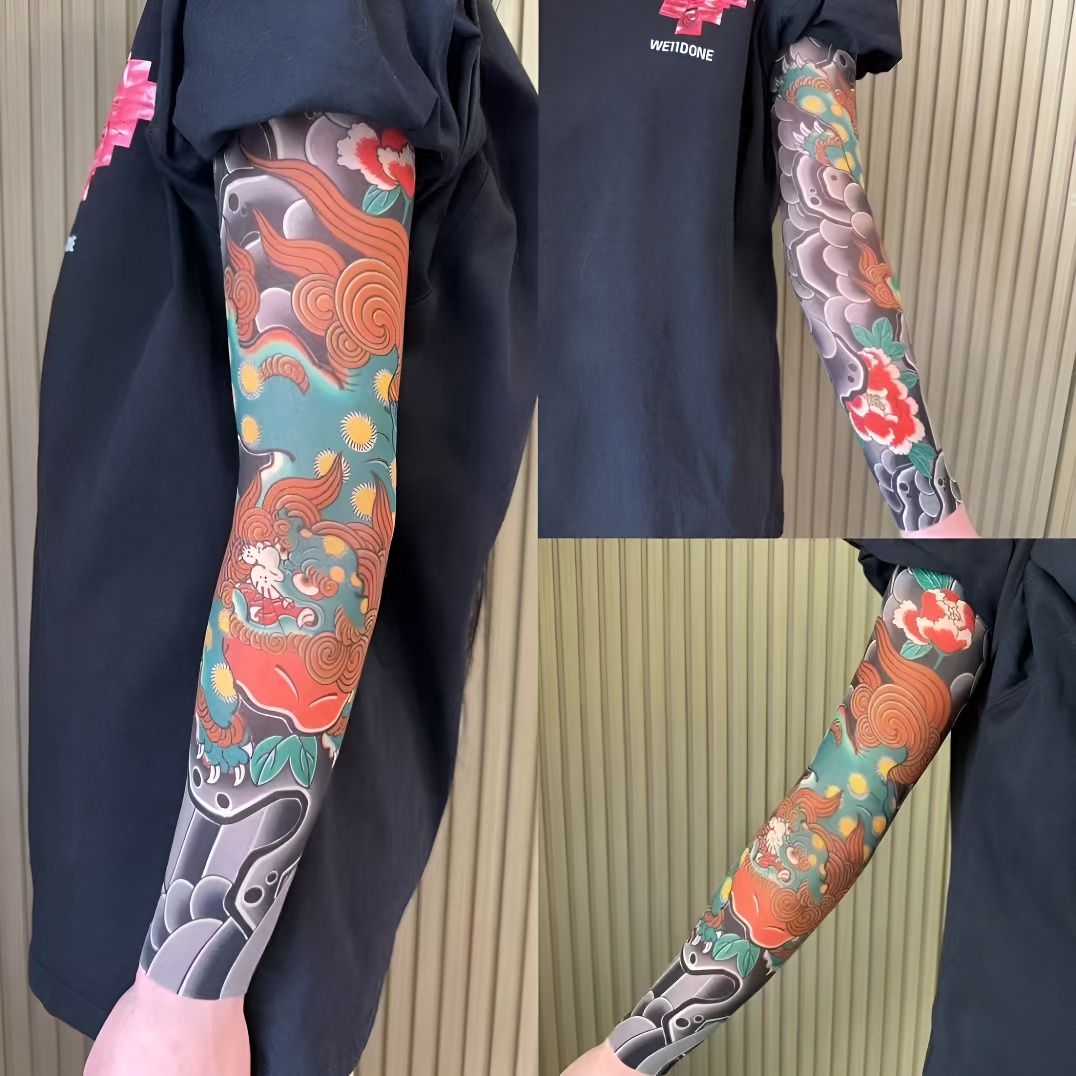 Ice silk sunscreen outdoor net red sleeve sleeve arm protectors